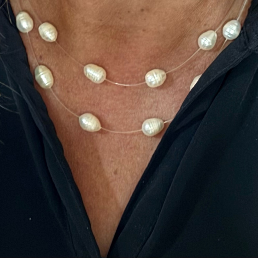 Helzberg Diamonds White Pearl Necklace